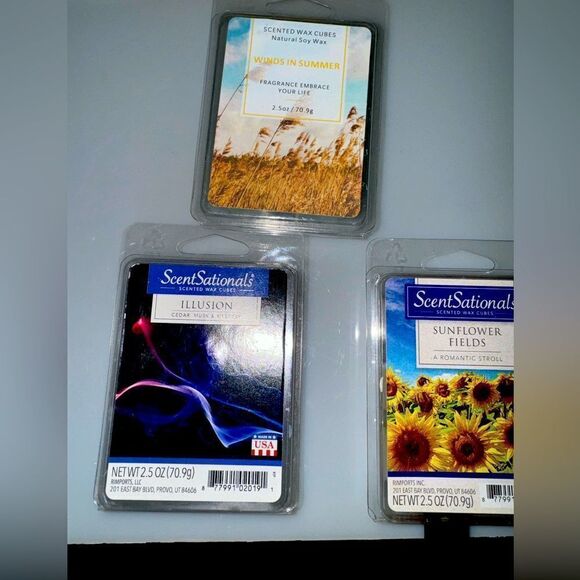 SCENTSATIONAL BRAND WAX BARS SET OF 3 - Picture 1 of 3
